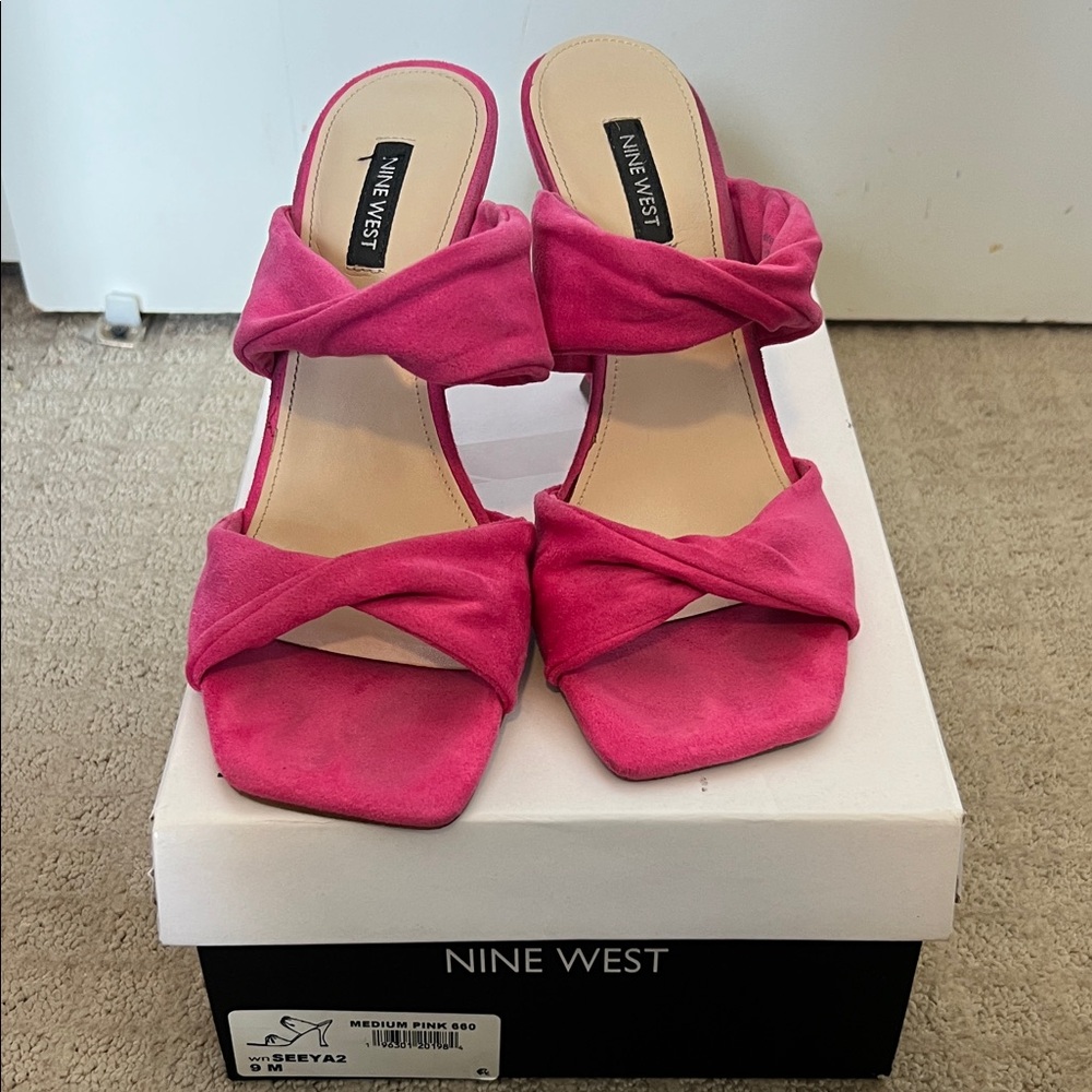 Nine West Fuchsia Heeled Sandals